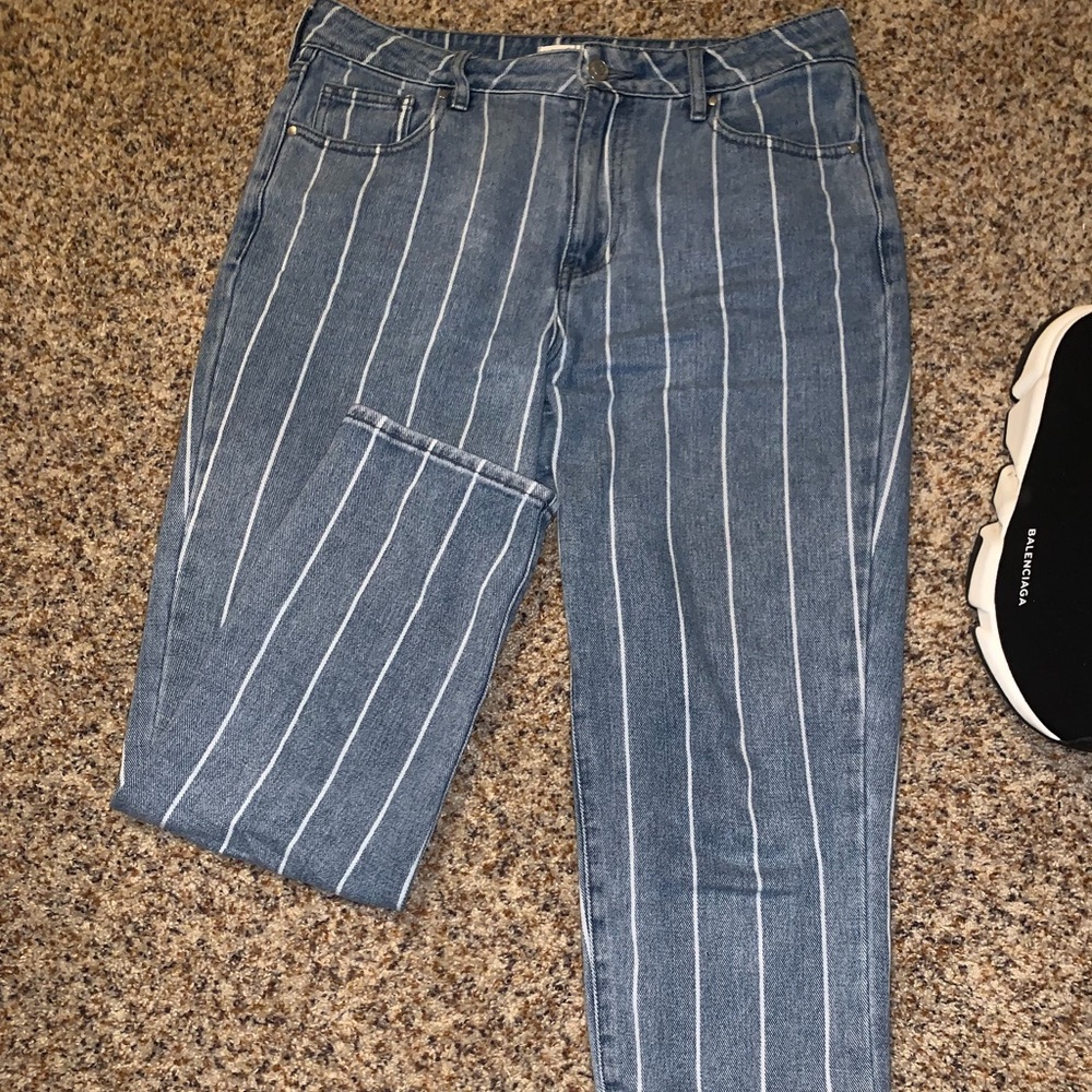 Striped jeans